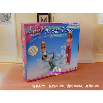 Miniatūra Mēbeles Mana Iedomātā Dzīves Maltīti Laika Barbie Doll House Labākā Dāvana Rotaļlietas Meitene Bezmaksas Piegāde