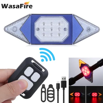 Mirgo Velosipēdu Apgaismojums Velosipēdu Pagrieziena Signālus USB Smart LED Astes Gaismas Tālvadības Indikators Nakts Izjādes Brīdinājuma Lampas