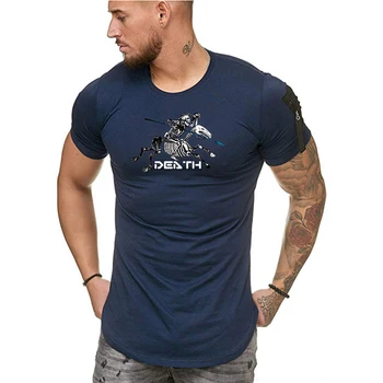 Miris bruņinieks 2020. gada vasaras gadījuma T-krekls vīriešu modes rāvējslēdzēju apaļu apkakli un piedurknēm hip-hop T-krekls top vīriešu T-krekls izmērs S-5XL