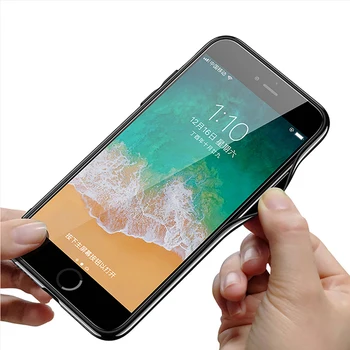 Miris Gaismā Rūdīts Stikls mīksto vāciņu lietā par iphone 5 5s SE 2020. gadam 6s 6 7 8 plus X XR XS 11 12 pro Max 12 Mini