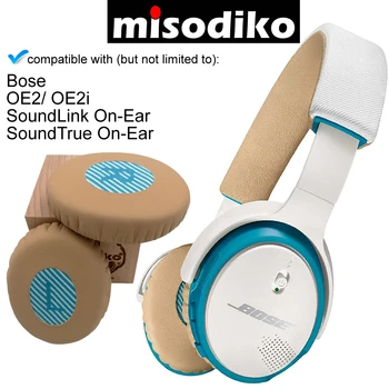 Misodiko Nomaiņa Ausu Spilventiņi Spilveni Komplektā Bose SoundLink/ SoundTrue Uz Auss Stilā, OE2 OE2i Austiņas Remonts Iekļautās Daļas