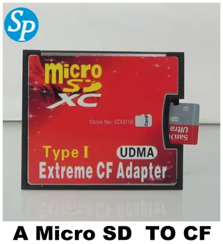 MJTEK Augstas Kvalitātes Micro SD, TF, lai CF Karšu Adapteri Micro SDHC MicroSD, lai Compact Flash Type I Memory Card Reader Konvertētājs
