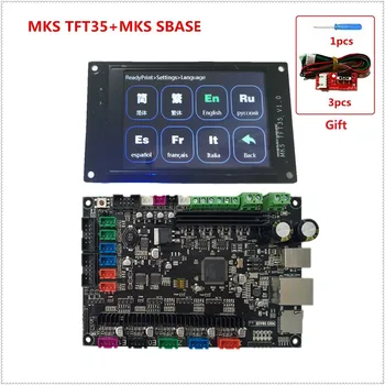 MKS SBASE + MKS TFT35 lcd + MKS TFT WIFI + runout pavedienu sensors Smoothieboard 3D printeri mātesplati + pieskaroties šķidro kristālu displejs