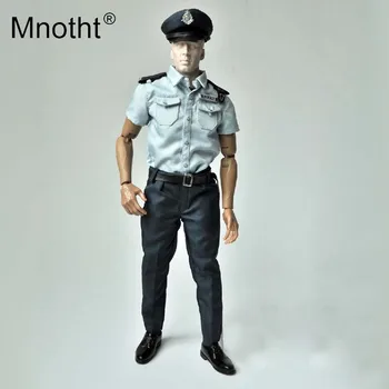 Mnotht 1/6 Mēroga Karavīrs Piederumi Hongkong policijas Īsām piedurknēm uzvalks Drēbes Fit 12ar Vīriešu Ķermeņa Rīcības Attēls modeļa m3