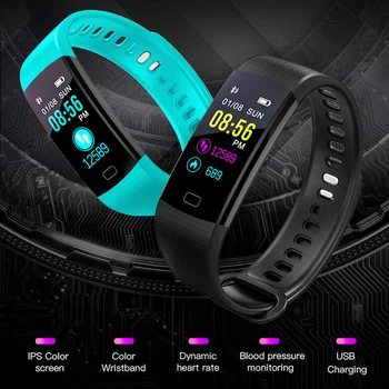 MNWT Sporta Aproce Smart Watch Sievietēm, Vīriešiem, Fitnesa Aktivitātes, Sirdsdarbības Tracker asinsspiediens aproce Android vai iOS