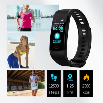 MNWT Sporta Aproce Smart Watch Sievietēm, Vīriešiem, Fitnesa Aktivitātes, Sirdsdarbības Tracker asinsspiediens aproce Android vai iOS