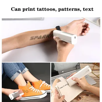 Mobilie Tintes Printpen Printeri Rokas Princube Printeri Mini Marķieri Tetovējumiem Logo Derīguma termiņš Partijas Kodu Drukāšanas Impresora