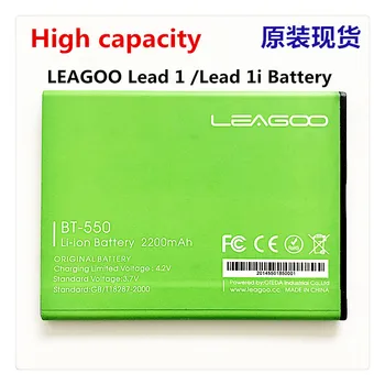 Mobilā telefona akumulatora LEAGOO BT-550 BT-550P akumulatoru Svina 1 Pārsvaru 1i 2200mAh Oriģinālo akumulatoru LEAGOO Mobilo Aksesuāri