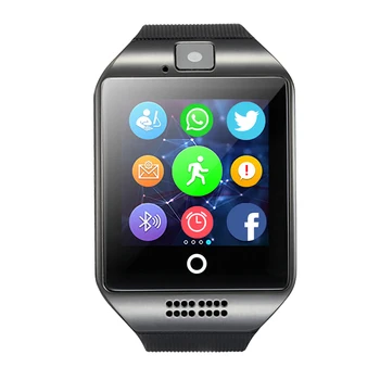 MOCRUX Q18 Passometer Smart skatīties ar skārienekrānu kameru Atbalsts TF kartes Bluetooth smartwatch Android, IOS Tālruni