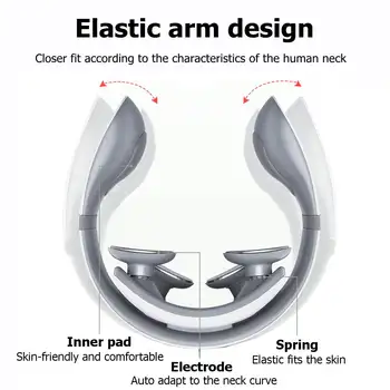 Modernizētas Smart 5D Magnētisko Impulsu Apsildāmi Elektriskie Plecu Kakla Massager Noguruma, Sāpju, dzemdes Kakla Masāža Ar Akumulatoru