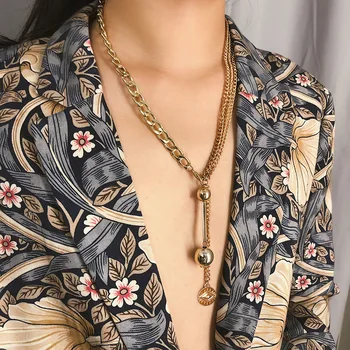 Moderns personības radošo pārspīlēti vairākelementu kaklarota ar vintage multi layer pērle moderni sievietes puses dāvanas