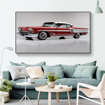 Modernās Glezniecības Pontiac Bonneville Īpaša Luksusa Retro Auto Plakātu Drukas Sienas Mākslu, viesistaba, Mājas Dekoru (Bez Rāmja)