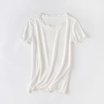 Modes 2019 jaunās modes slim kokvilnas īsām piedurknēm T-krekls sievietēm