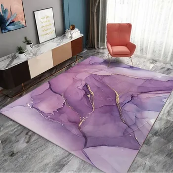 Modes 3D drukāšanas Abstrakts sapnis Rozā Zelta paklāju viesistabā Meitene Guļamistaba mat koridora taisnstūra purpurkrāsas paklāja