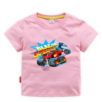 Modes Baby Zēni tshirt Bērniem, t krekli, Blūzes Bērniem Degošs Topi Karikatūra Auto Drukāt Apģērbs Zīdaiņiem Kostīms Puse Krekls