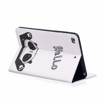 Modes Drukāšanas Gadījumā Par Apple iPad Mini 1 2 3 4 5 2019 Smart Case Cover Būtiska Tablete Cute Karikatūra Silikona PU Ādas Stāvēt Coque
