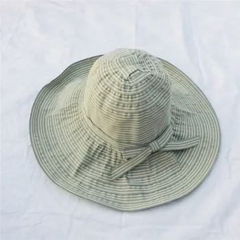 Modes Hepburn Vēja Melns Balts Svītrains Cepures Vasarā Saules Cepuri Skaistu Sieviešu Pludmales Lielu Brimmed Cepuri Saliekams Elpojošs