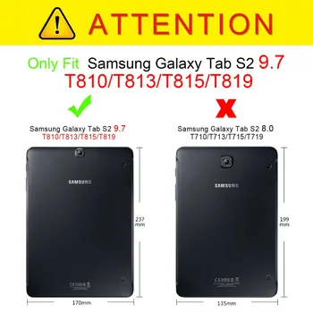 Modes Karikatūra Pūce Krāsošana PU Leather Case for Samsung Galaxy Tab S2 9.7 SM-T810 T815 9.7 collu ar karšu slots gadījumā+Filma
