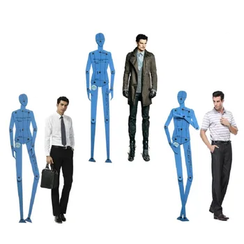 Modes Lineālu Komplekts Apģērba Dizainu Cilvēka Ķermeņa Zīmēšanas Veidni Vīriešu un Sieviešu Modes Attēls Veidni Kombinācija Valdes Komplekts