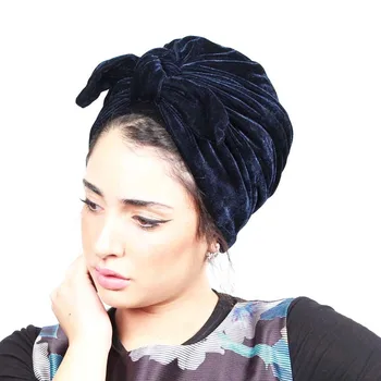 Modes Loku Samta Gudrs Hijab ar Trušu Auss Turban Sieviešu Matu Izkrišana Miega Klp Indija Wrap Bandanas Matu Aksesuāri mujer