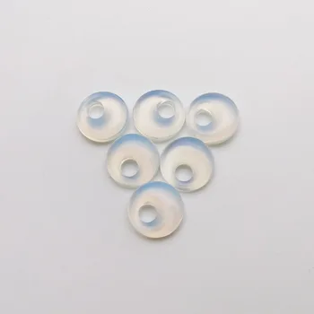 Modes opal 18mm gogo donut dabīgā akmens krelles Rotaslietas Pieņemšanas Kulons Auskari Šarmu piederumi 24pc bezmaksas piegāde
