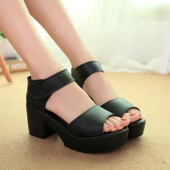 Modes sandales sieviešu Vasaras kurpes Sieviete ķīļi platformas sandales augstpapēžu mīksta pu sieviešu kurpes sandales biezs papēdis sandales rtg67