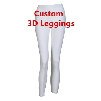 Modes Sievietes Legging Personības 3D Drukas Stulpiņi Pielāgot Push Up Elastīgās Fitnesa Dizaina Bikses DropShipping Vairumtirgotāji