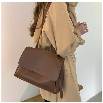 Modes sieviešu soma segtu messenger pu ādas liela pleca soma pārrobežu ķermeņa meitene vintage somiņa gadījuma tote yuiyi88g