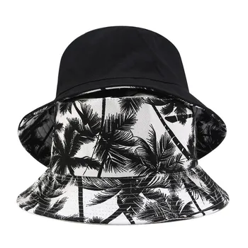 Modes Sieviešu Un Vīriešu Audekls Drukāt abpusējas Ārā no Spaiņa Cepuri, Saules Cepure Klp spaiņa cepuri, hip hop, par vīrieša un sievietes vasaras cepure