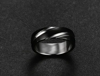 Modes titāna, Nerūsējošā Tērauda Vīriešu gredzens joslas mūžību kāzu iesaistīšanās pirkstu rotaslietas Puses dāvanu āfrikā (nigērijā gredzenu R11