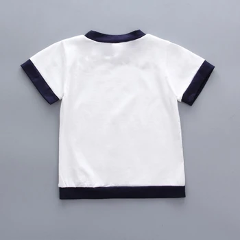 Modes Vasarā Bērniem Zēni Meitenes Drēbes Bērniem Kokvilnas Burtu T-Krekls Īsām 2gab/Komplekti Toddler Apģērbu Komplekti Zīdaiņiem Treniņtērpi
