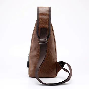 Modes vīriešu krūšu soma retro Britu stila linga Messenger bag gadījuma portatīvo pleca soma