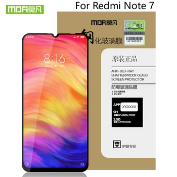 MOFi Paredzēti Xiaomi Redmi 7. Piezīme Pro stikls rūdīts 3D pilnībā segtu ekrāna aizsargs Redmi 7. Piezīme stikla aizsargplēvi Redmi Note7