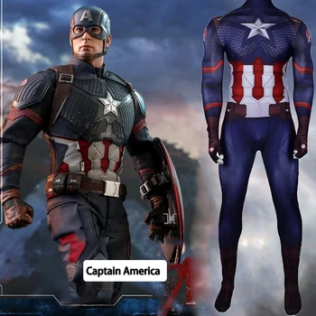 Moive Captain America Cosplay Kostīmu Stīvens Rogers Pilns Komplekts Halloween Karnevāls Supervaroņa Kostīms Pieaugušajiem/Bērniem