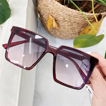 MOLNIYA Vintage Zīmolu Dizainera Laukumā Lielgabarīta Saulesbrilles Sievietēm, Vīriešiem Pārredzamu Slīpums Saules Brilles Liels Rāmis Brilles UV400
