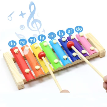 Montessori Rotaļlietas Izglītojošas Koka Rotaļlietas Bērniem Sākumā Mācību Materiālu Pirmsskolas Mācību Izlūkošanas Musical Xylophone