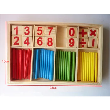 Montessori Rotaļlietas Matemātikas Izglītības Koka Rotaļlietas Bērniem Agrīnās Mācīšanās Puzzle Bērniem Numuru Skaitīšanas Nūjas Mācību līdzekļi