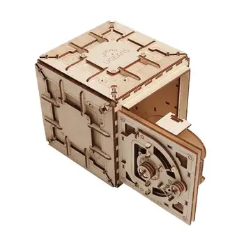 Montāža Koka Rotaļlieta Puzzle Inovatīvas Atslēga, Rūtiņu Mehāniskās Transmisijas Modelis DIY Radošo Dāvanu Mazajiem Cilvēkiem