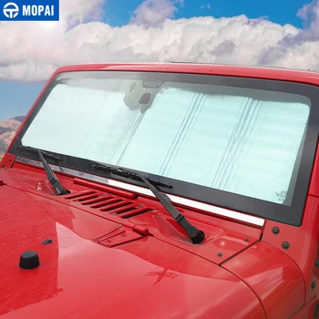 MOPAI Automašīnas Priekšā Pret UV Staru Logu Saules Vējstikla Saulessargu Ēnā Vāks Jeep Wrangler TJ JK 1997-2017 Auto Piederumi Stils