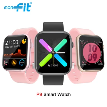 Morefit R3L Vīriešiem Smart Skatīties P9 Vīriešiem Iebūvēts Spēli IP67 Waterproof Sirdsdarbības Ātrums, asinsspiediens, Fitnesa Tracker VS Smartwatch P8