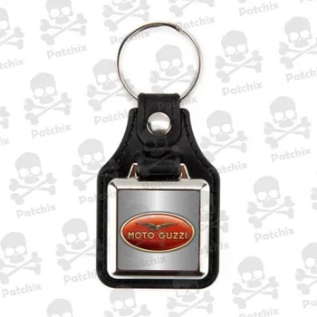 MOTO GUZZI atslēgu, atslēgu, gredzenu, atslēgu piekariņi Schlüsselring porte-cles portachiavi niķelis Izmērs: 60x38mm