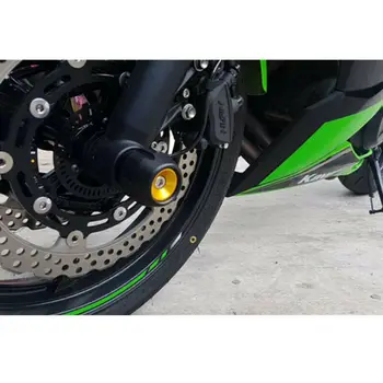 Motociklu Alumīnija Priekšējā Riteņa Ass Dakša Crash Aizsargs Slīdni, Lai Kawasaki Z900 2016 2017