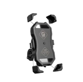 Motociklu Mobilā Tālruņa Turētājs Stūres Tālrunis Stāvēt Ar QC3.0 Ātrās Uzlādes 15W Ātru Bezvadu Lādētājs iPhone Android Tālrunis