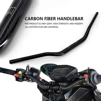 Motociklu oglekļa šķiedras velosipēdu stūres oglekļa stūres motociklu oglekļa šķiedras detaļas 22mm stūres
