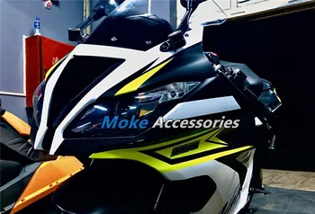 Motociklu Pārsegi Komplekts piemērots zx-6r 2013 2016 2017 2018 636 Virsbūves Set Ninja Neona dzeltena/balta