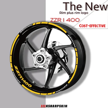 Motociklu Riepu un disku atstarojošs logo dekoratīvās decal kombinācija riteņu uzlīmju komplekts, Par KAWASAKI ZZR1400 zzr 1400