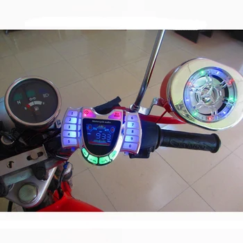 Motociklu Stereo Skaļruņiem, Bluetooth Bezvadu Ūdensizturīgs MP3 Atskaņotājs FM o Motorolleru Velosipēdu LTV UTV