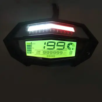 MOTOQUEEN Motociklu tahometrs stundu mērītājs digitālais spidometrs pārnesumu indikators, 7 krāsas, detaļas, Universāla, Lai Kawasaki Z1000