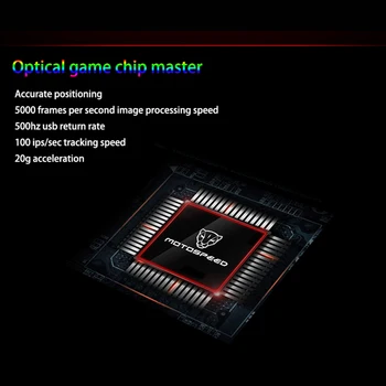 Motospeed V80 RGB Profissional Spēļu Pele 5000 DPI Spēlētājs Datora USB Vadu Optiskā Pele ar Aizmugurgaismojumu Elpošanas LED PC Klēpjdators