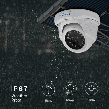 MOVOLS 5MP Analogās CCTV Drošības Kameras Iekštelpu Āra Ūdensizturīgs AHD/TVI / CVI / CVBS 4 1 HD Sony Sensors Uzraudzības IS-Cut
